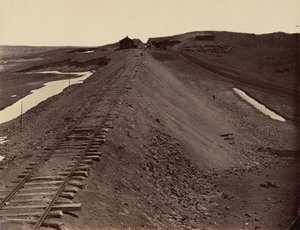 Tafel 2. Granit-Canyon, vom Wassertank, 1869 von Andrew Joseph Russell
