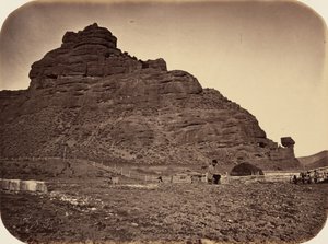 Tafel 34. Sentinel Rock, Weber Valley, 1869 von Andrew Joseph Russell