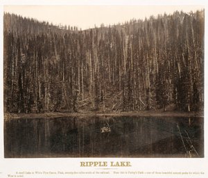 Ripple Lake, White Pine Canyon, Utah, aus dem Großen Westen illustriert in einer Serie von fotografischen Ansichten über den Kontinent entlang der Linie der Union Pacific Railroad, West von Omaha, Nebraska, von A. J. Russell. Band I von Andrew Joseph Russell
