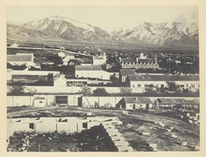 Salt Lake City, Camp Douglas und Wasatch Mountains im Hintergrund