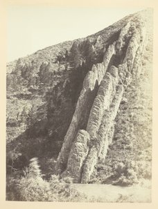 Gezackte Felsen oder Teufelsrutsche, (Nahansicht)-Weber Canyon, Utah von Andrew Joseph Russell