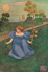 Ein dekoratives Panel von Kay Womrath, ca. 1899 von Andrew Kay Womrath