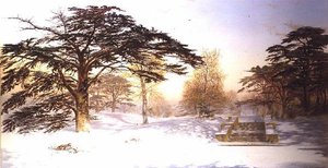 Unberührter Schnee innerhalb von drei Meilen von Charing Cross; Holland Park