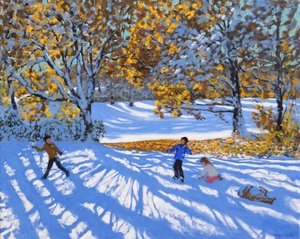 Früher Schnee, Allestree Park, 2017