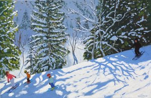 Skifahren von Courchevel nach La Tania von Andrew Macara