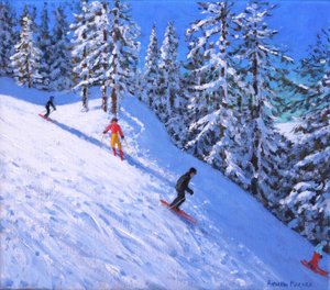 Steiler Hang, Les Arcs, Frankreich