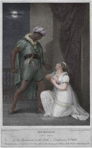 Othello. Akt 4. Szene 2. Ein Apartment im Schloss. Desdemona & Othello, 1801 von Andrew Michel