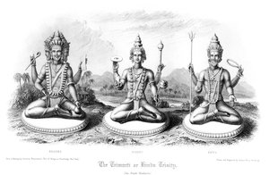 Die Trimurti oder Hindu-Trinität