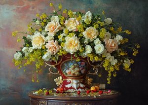 Stillleben mit Rosen von Andrey Morozov