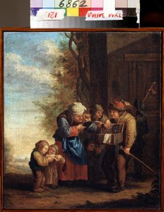 Der Brillenverkäufer. Allegorie des Sehens (aus der Serie Die fünf Sinne) von Andries Both