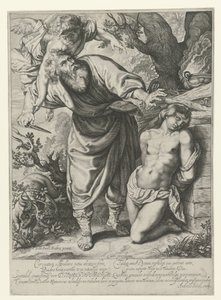 Opferung Isaaks von Andries Jacobsz. Stock