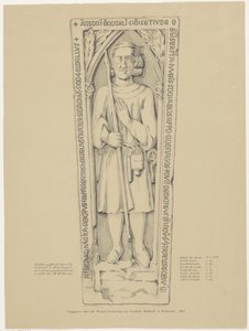 Grabstein in der Kirche von Rinsumageest von Andries van Calfsbeek