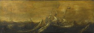Schiffe im Sturm von Andries van Eertvelt (attributed to)