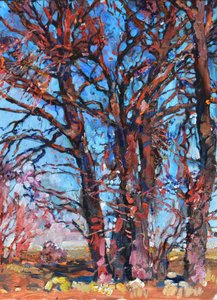 Lebendige Herbstbäume von Andrii Kutsachenko