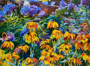 Lebendige Gartenblumen von Andrii Kutsachenko