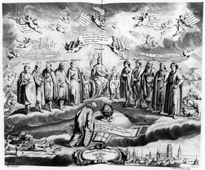 Firmamentum Sobiescianum oder Uranographia, von Johannes Hevelius (1611-87), graviert von Carolus de la Haye, veröffentlicht 1687 von Andrzej Stech
