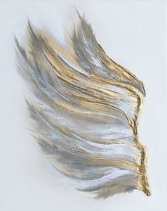 Eleganter goldener Flügel