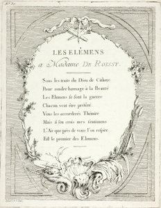 Frontispiz, aus Élements von Ange Laurent de Lalive de Jully