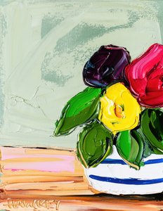 Lebendige Blumenvase von Angela Hawkey