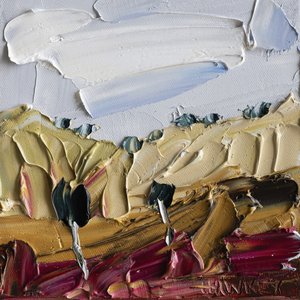 Lebendige strukturierte Landschaft von Angela Hawkey