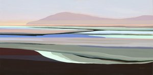 Gedämpfte abstrakte Landschaft