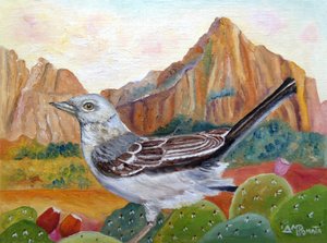 Wüsten-Mockingbird-Landschaft
