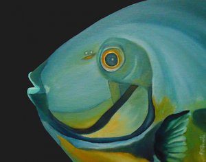 Stilisierter tropischer Fisch