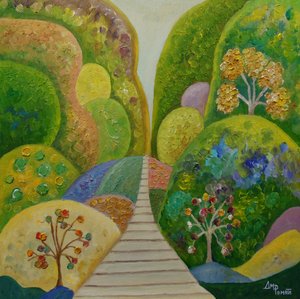 Verspielter Gartenweg von Angeles M. Pomata