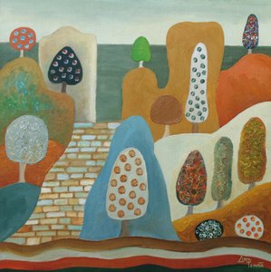 Verspielte Baumlandschaft