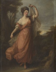 Eine tanzende junge Frau als Terpsichore von Angelica Kauffmann
