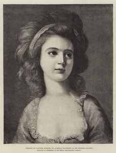 Porträt der Gräfin Potocka, in der Dresdner Galerie von Angelica Kauffmann