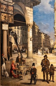 Blick auf den Dom mit dem Coperto von Figini (Detail)