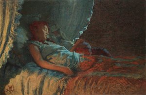 Alba Serena Mutterschaft, 1889-1890 von Angelo Morbelli