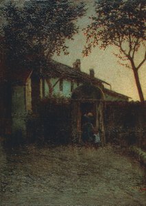 Morgendämmerung von Angelo Morbelli