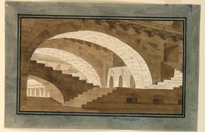 Bühnenbild, Inneres des Kellers des Palastes