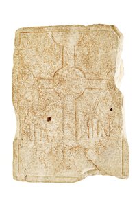Grabstein, Mitte 7. bis Mitte 8. Jahrhundert (Kalkstein) von Anglo Saxon Anglo Saxon