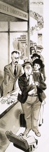 Ein Urlauber passiert den Zoll von Angus McBride