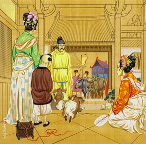 Chinesisches Zuhause im 13. Jahrhundert von Angus McBride