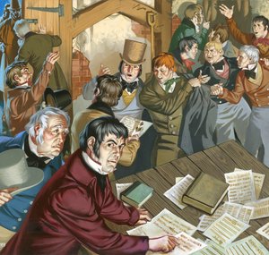 Treffen der Chartisten von Angus McBride