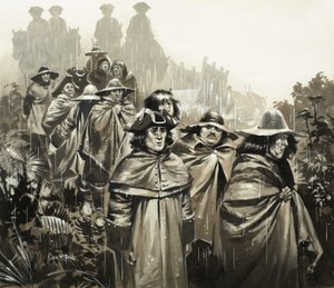 Männer im Regen von Angus McBride