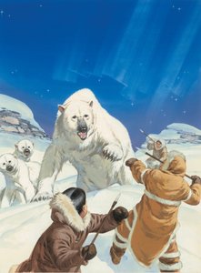 Eisbären und Eskimos