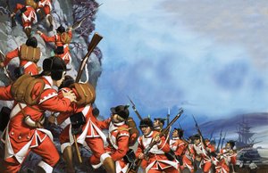 Die Klippen erklimmen, um Quebec zu erobern