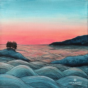 Küsten-Pinker Sonnenuntergang von Ania Witwitzka