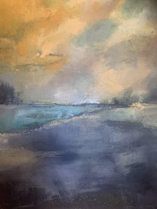 Goldener Horizontnebel von Anna-Karin Bergius