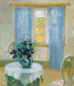 Interieur mit Clematis