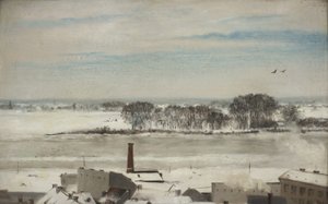 Blick aus den Wintergartenfenstern