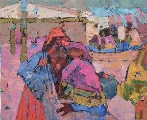 Mutter mit schlafendem Kind von Anna Contemporary Artist Kostenko