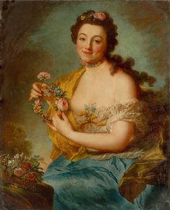 Selbstporträt als Flora, ca. 1766 von Anna Dorothea Therbusch Lisiewska