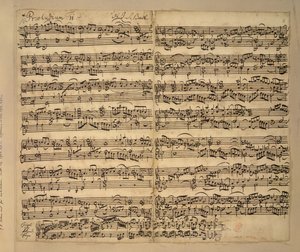 F-Dur Präludium, Das Wohltemperierte Klavier, Buch 2, von Johann Sebastian Bach von Anna Magdalena Bach