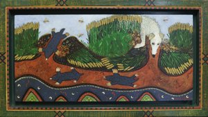 Maulwurf auf dem Hügel, 2016 von Anna Pugh
